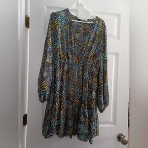 Emma & Michelewomens Size XL  Multicolor Ditsy Floral Mini Dress